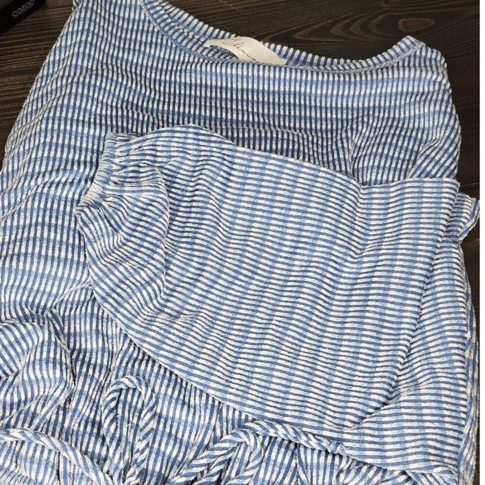 Vintage Havana Drop Shoulder Balloon Sleeve elastic Waist Crop Top Size Med‎